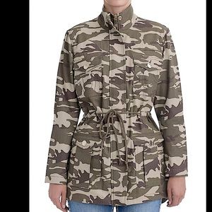 True Religion Women’s Olive Camo Military Jacket